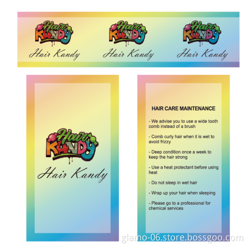 Wholesale Custom Tags for wigs Paper Hangtags For hair bundle Own Logo